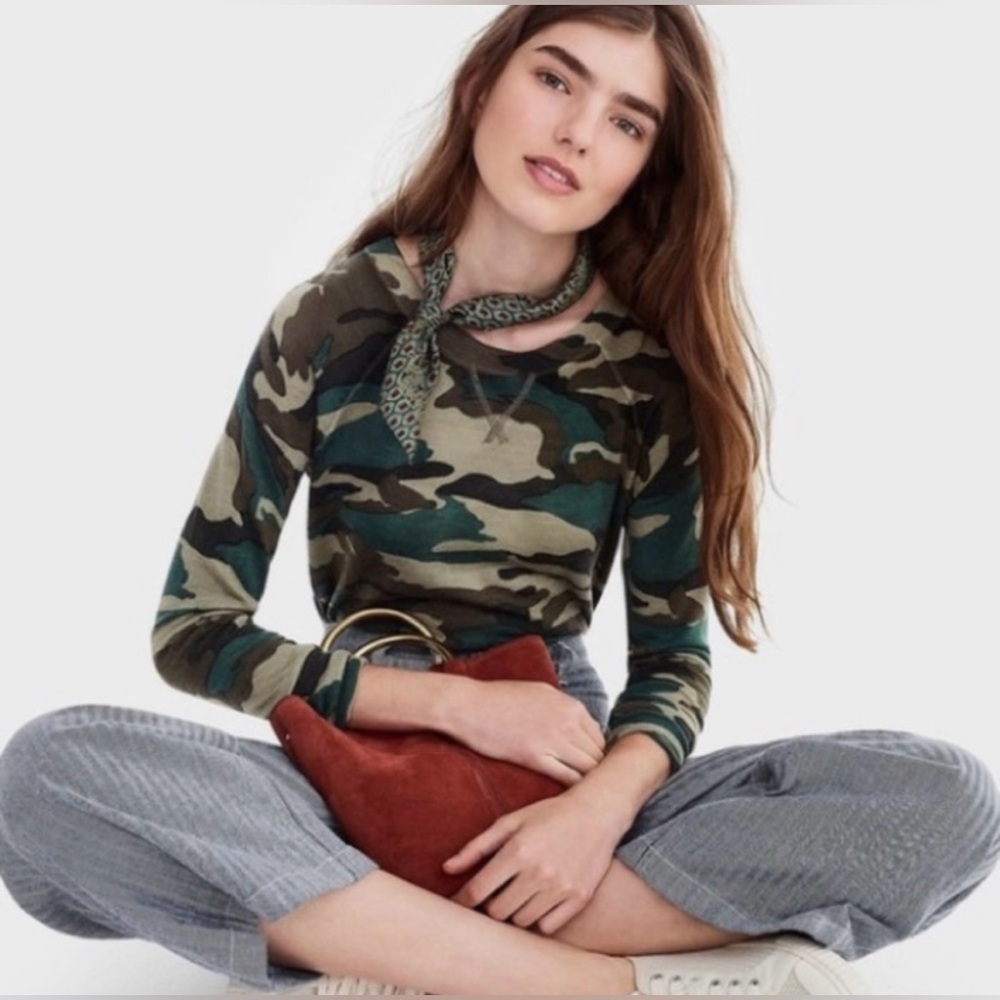 J. Crew Tippi Sweater - Camo - Women’s S - EUC